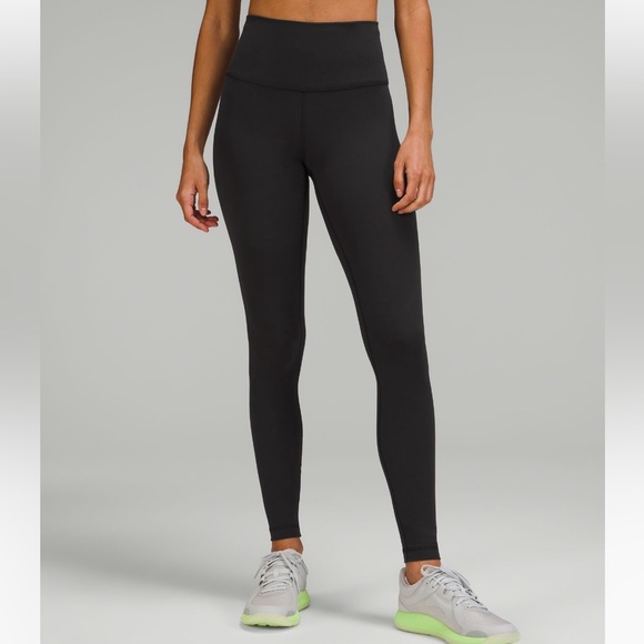 Lululemon High Rise Wunder Under Leggings - Sz 8 in Black - Picture 1 of 5